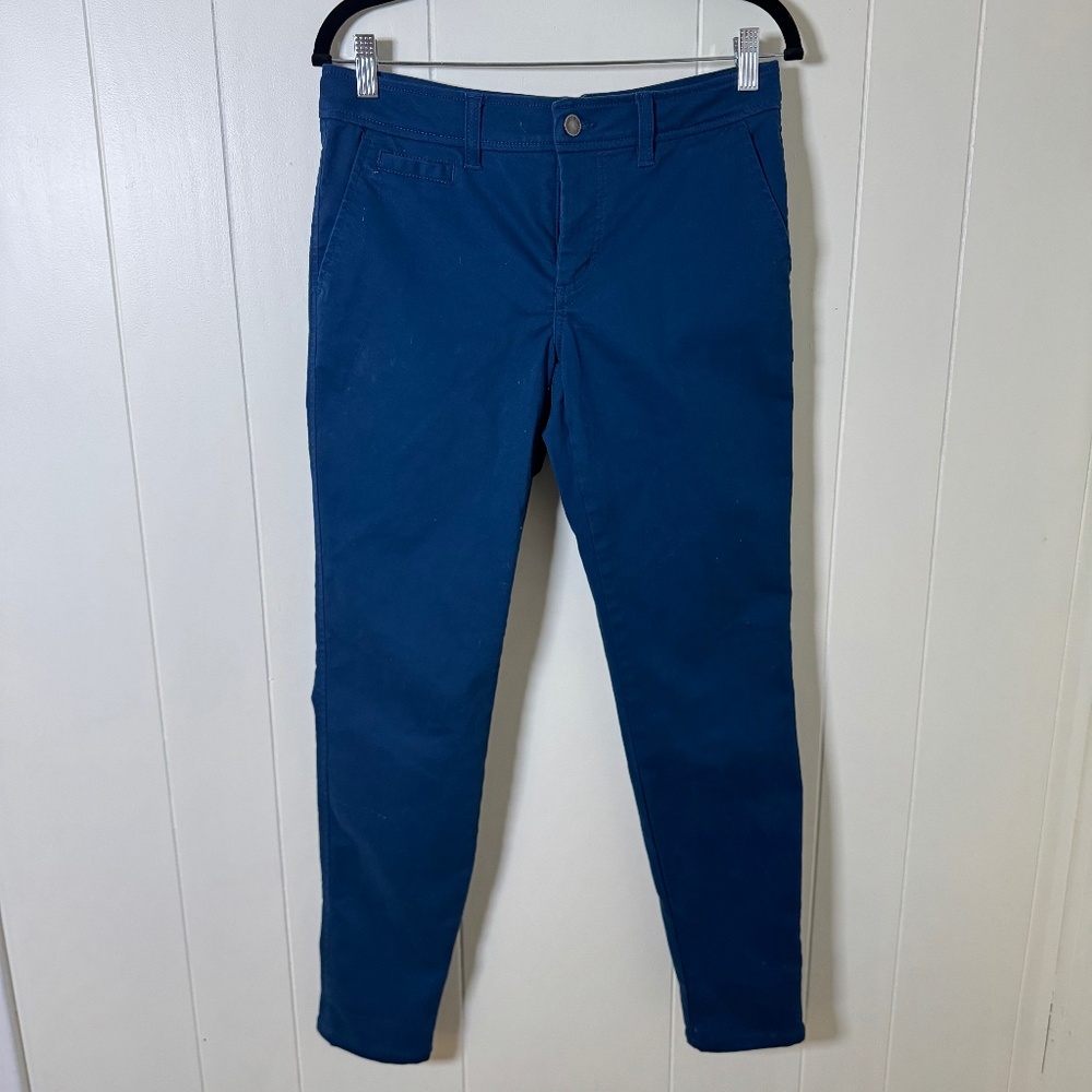 Market & Spruce Women's Blue Chino Pants